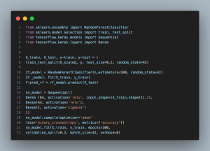 Model Building with Random Forest and Neural Networks